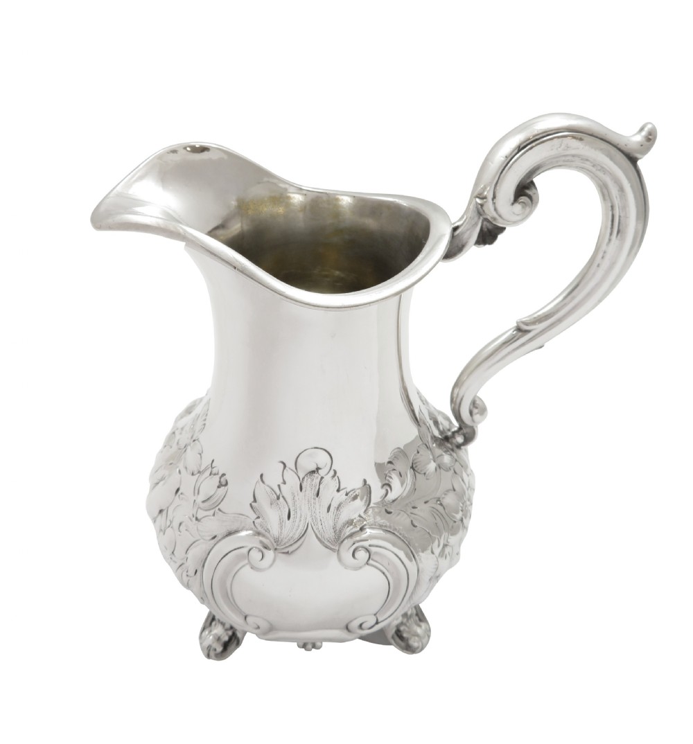 Antique Victorian Sterling Silver Jug 1855 View VIII