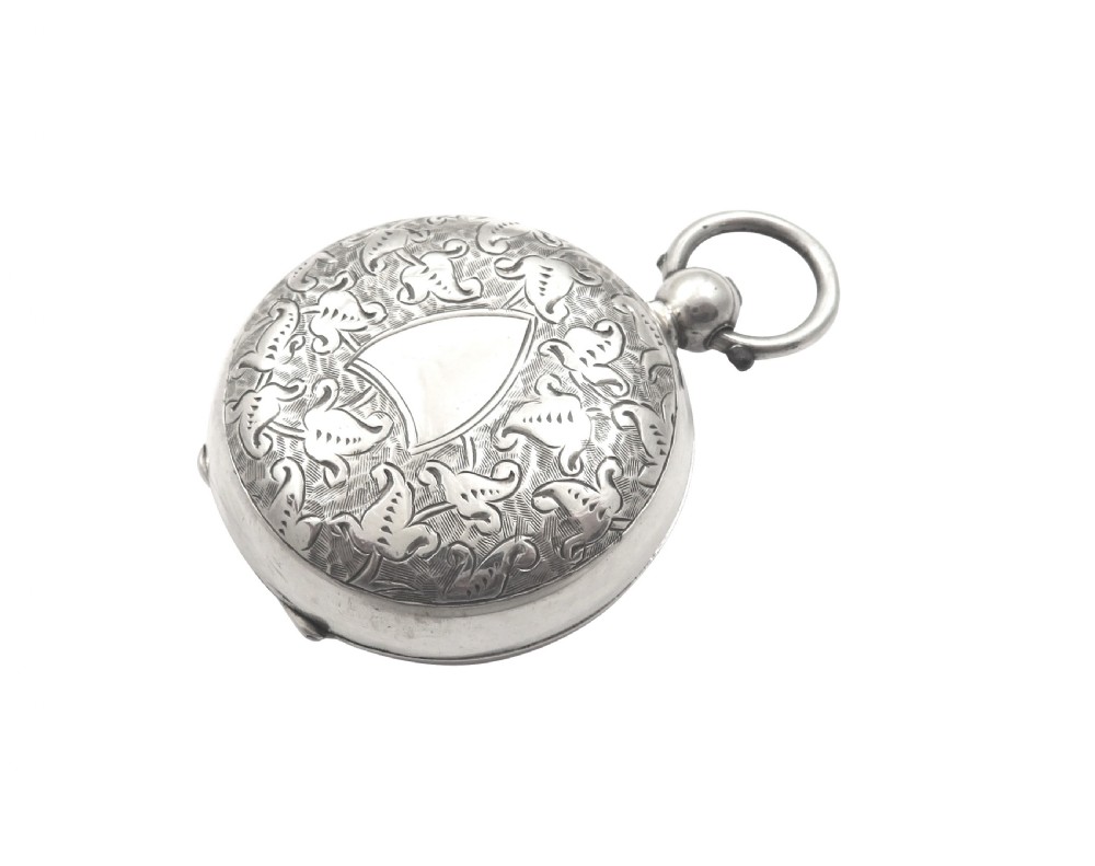 Antique Victorian Sterling Silver Sovereign Case 1888 View VI