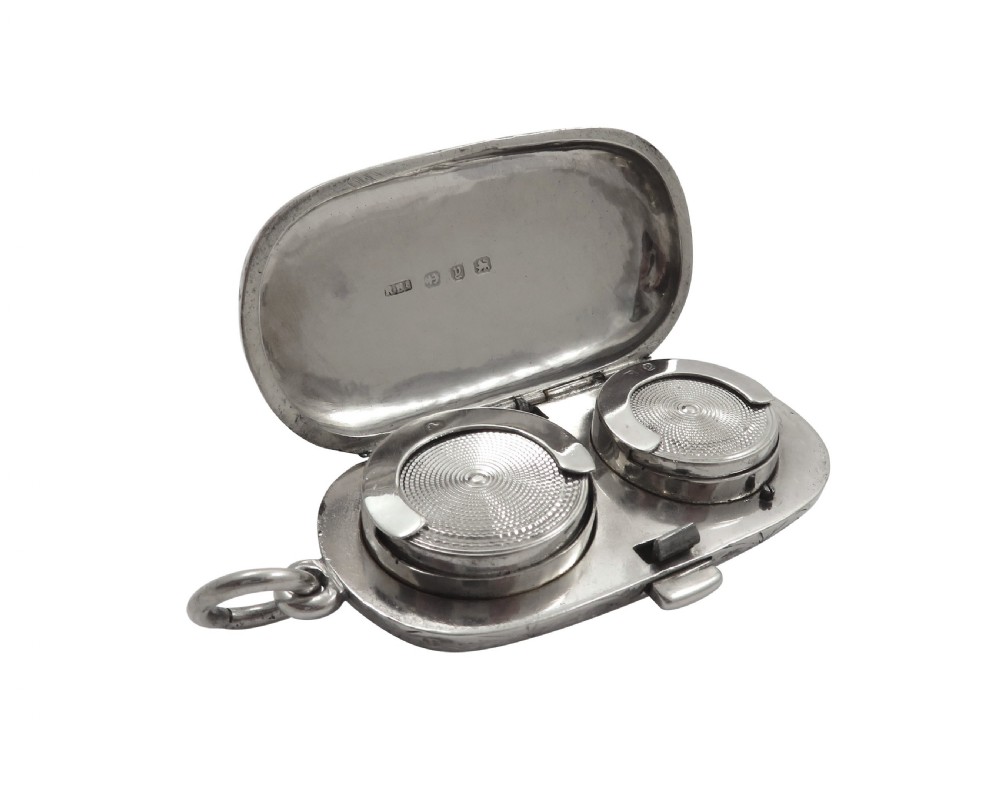 Antique Victorian Sterling Silver Double Sovereign Case 1898 View V