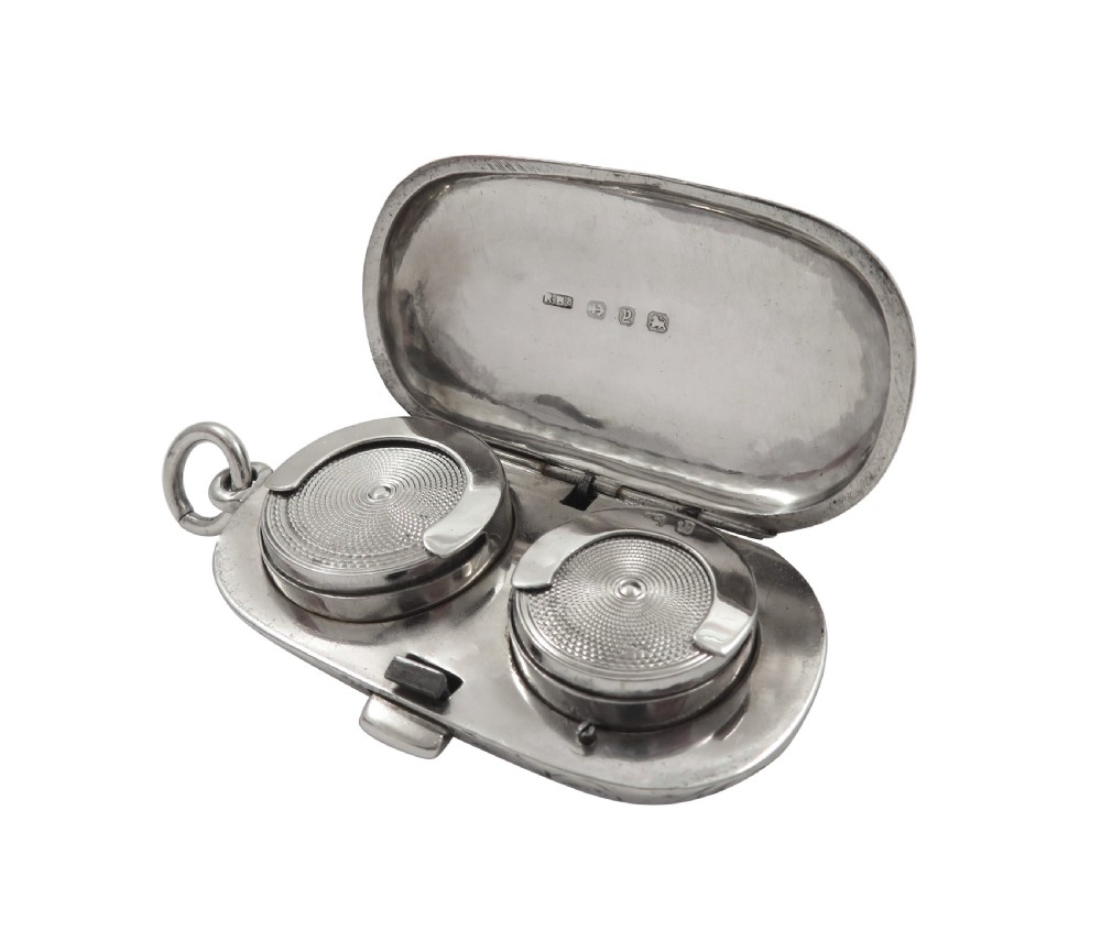 Antique Victorian Sterling Silver Double Sovereign Case 1898 View VI