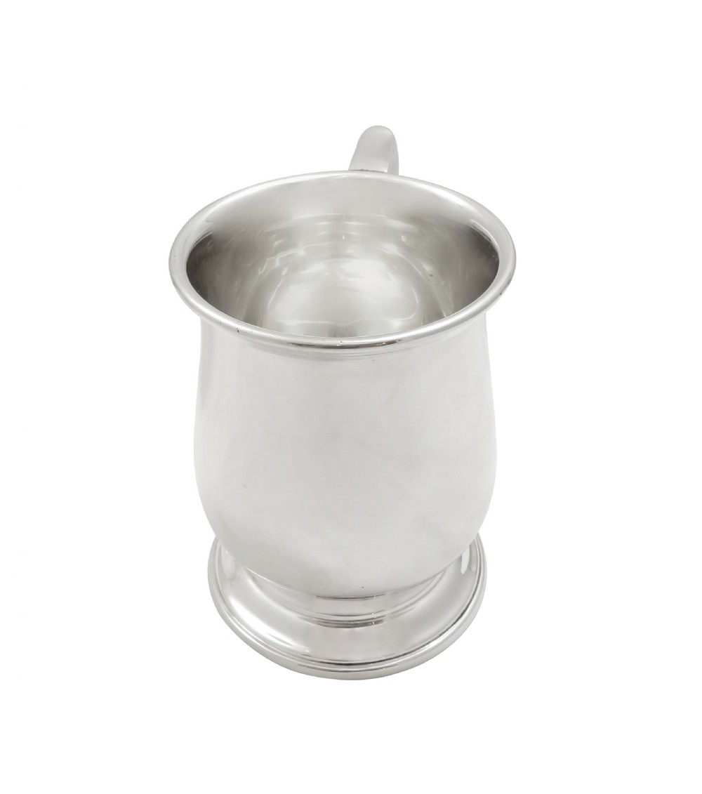 Antique Sterling Silver Pint Tankard / Mug  View III