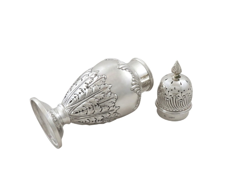 Antique Victorian Sterling Silver Sugar Shaker / Caster 1894 View IV