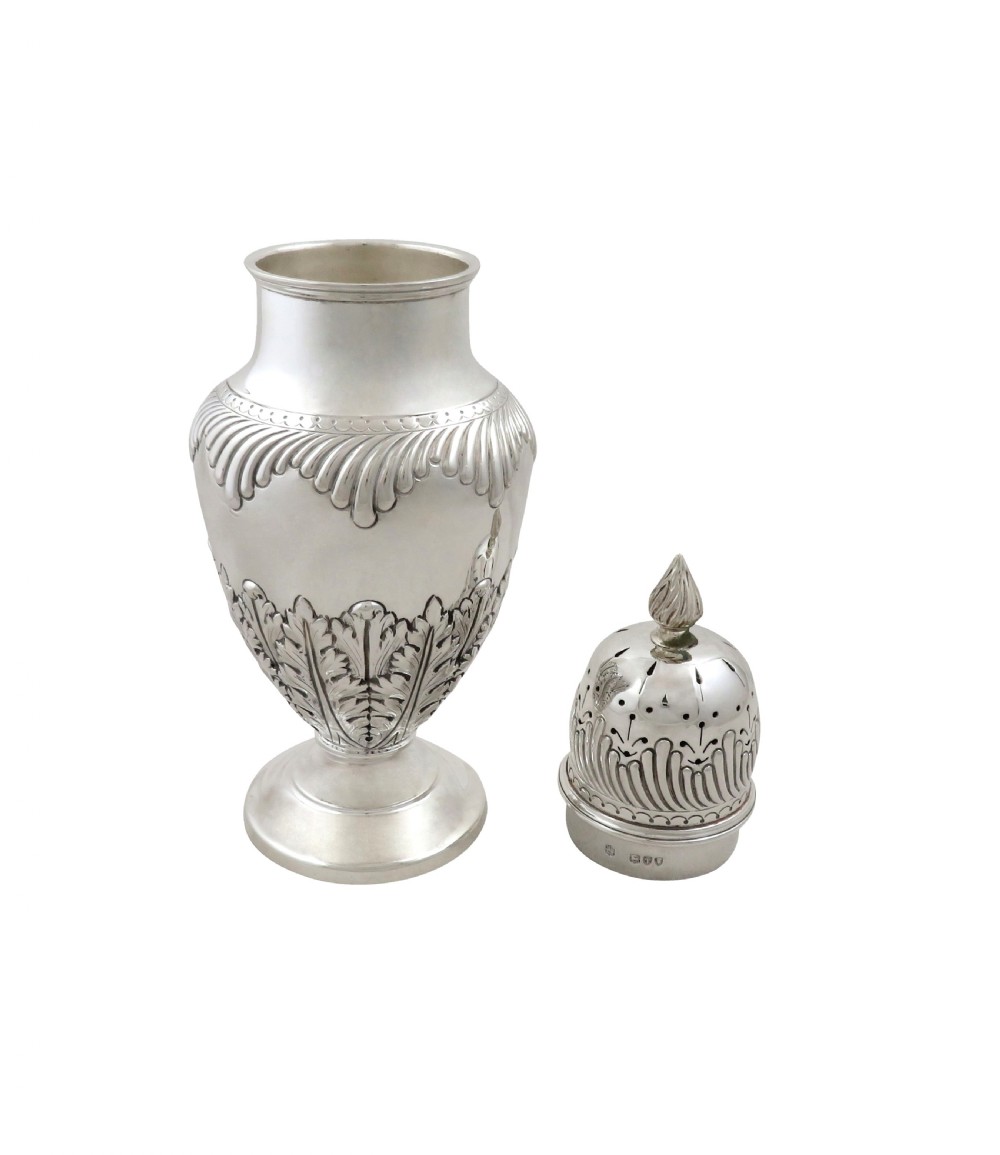 Antique Victorian Sterling Silver Sugar Shaker / Caster 1894 View VI