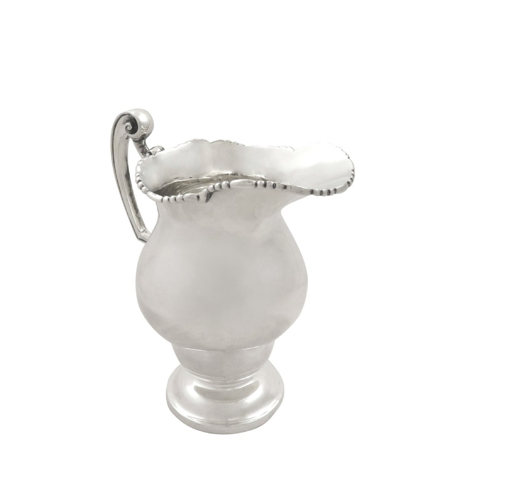 Antique George V Irish Sterling Silver Jug - Dublin 1915 View VI