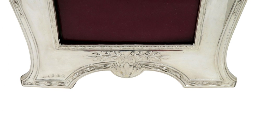 Antique Edwardian Sterling Silver Photo Frame 1910 View III
