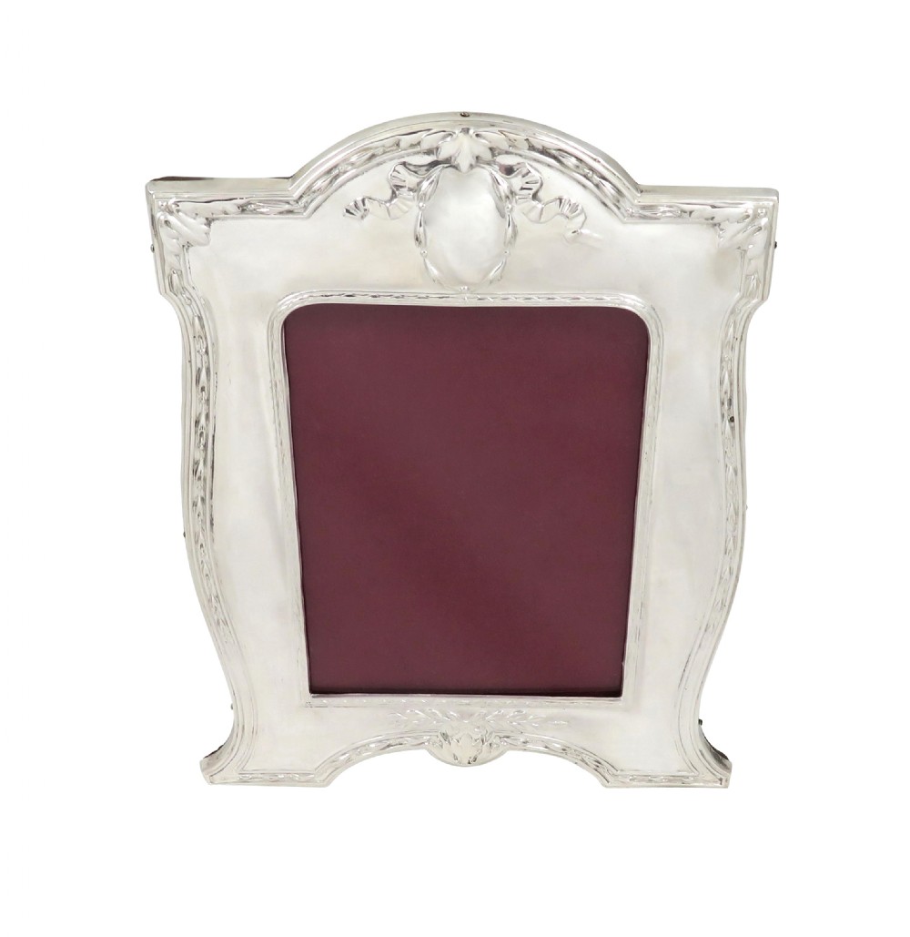 Antique Edwardian Sterling Silver Photo Frame 1910 View VII