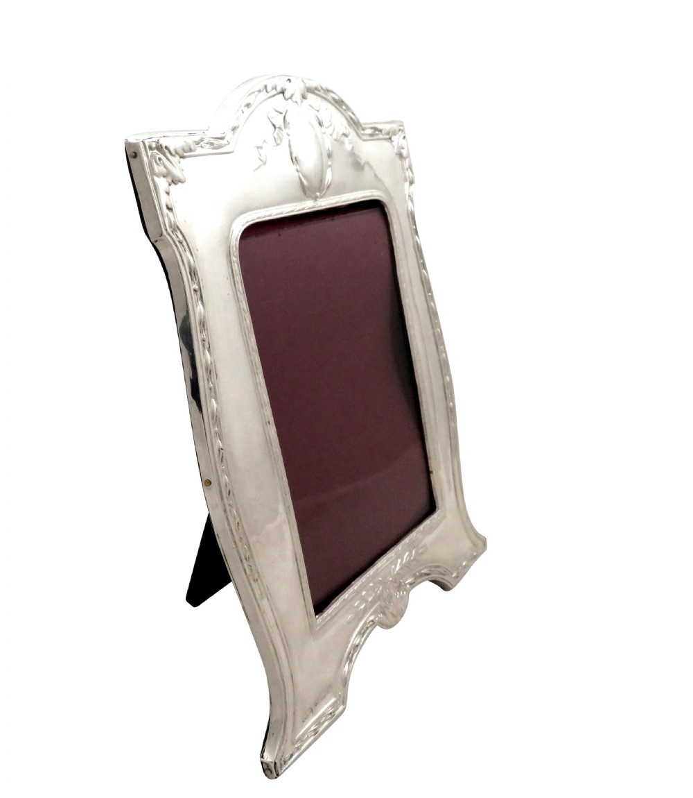 Antique Edwardian Sterling Silver Photo Frame 1910 View XI