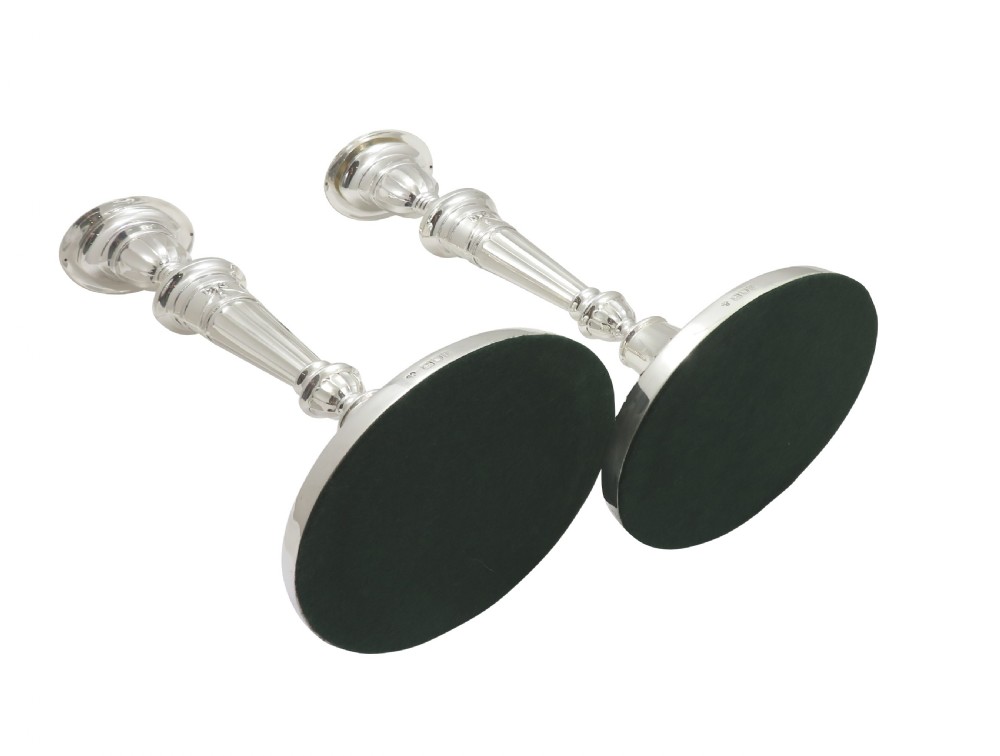 Pair of Antique Edwardian Sterling Silver 11 1/2