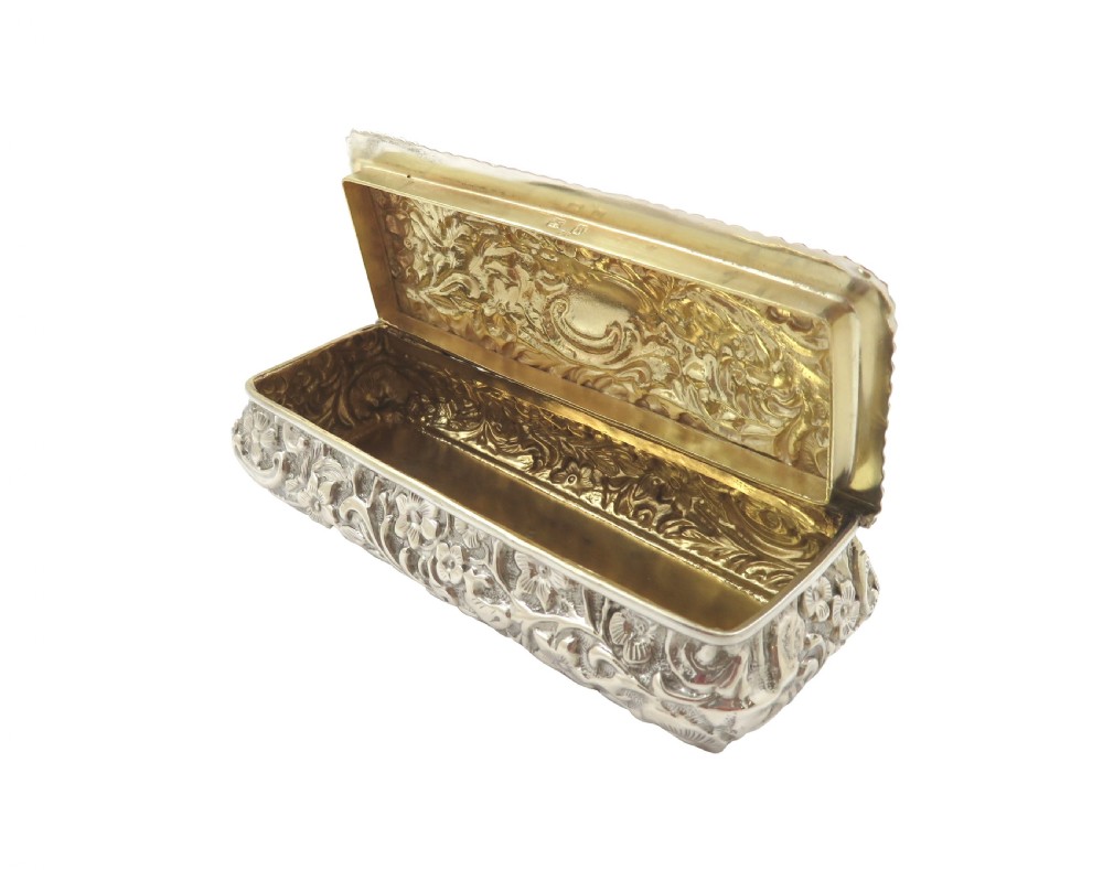 Antique Victorian Sterling Silver Trinket Box 1895 View III