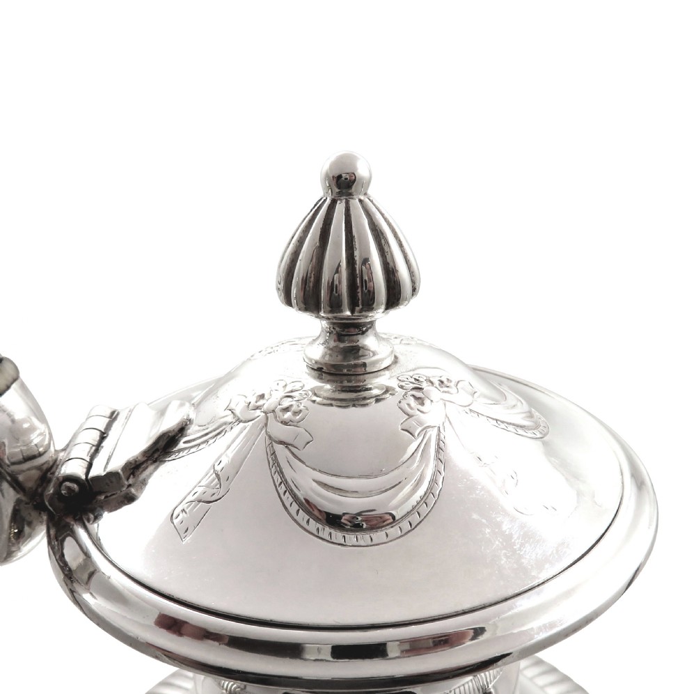 Antique Victorian Sterling Silver Coffee Pot 1881 View IX