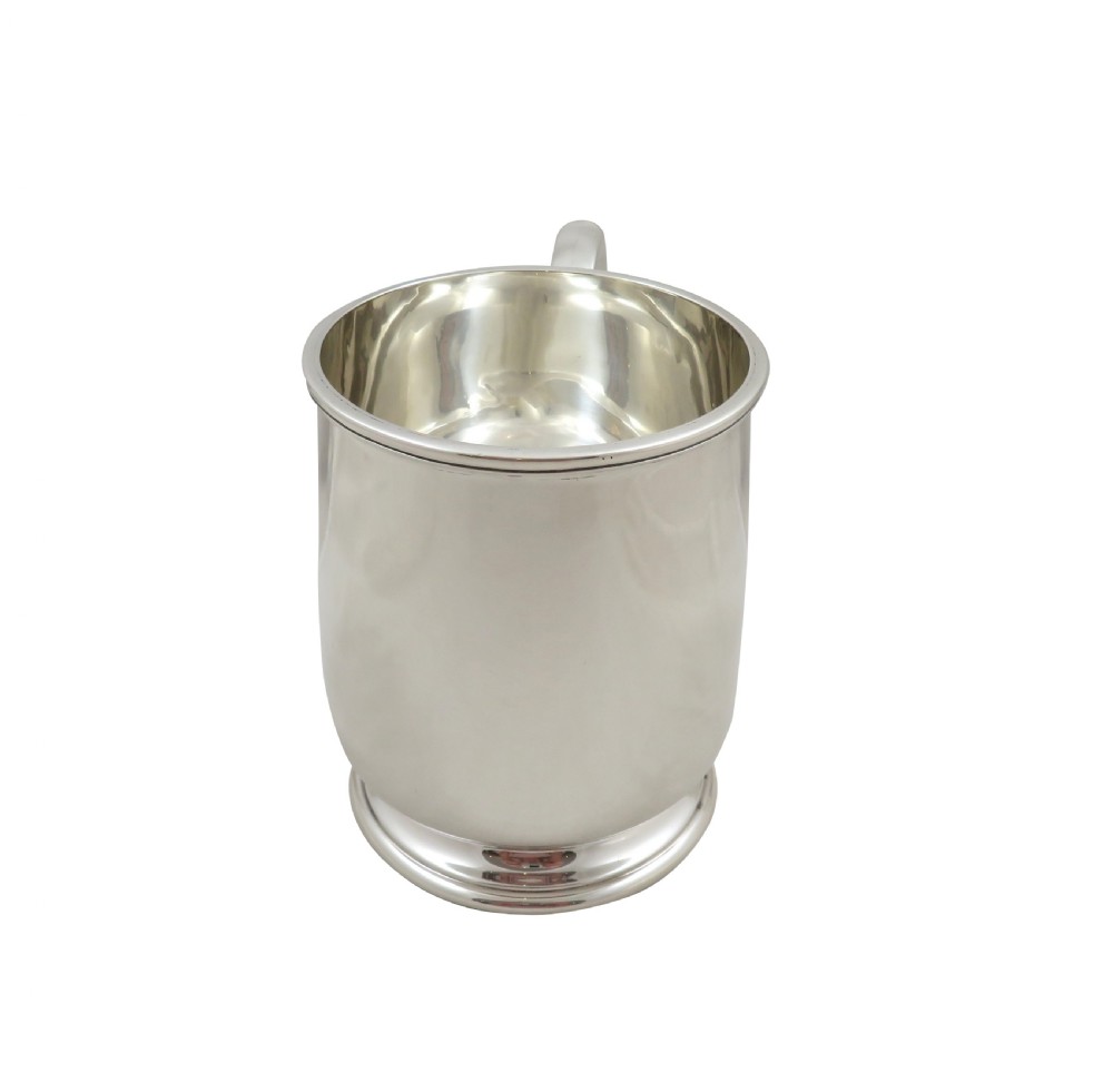 Antique Sterling Silver Pint Tankard / Mug 1926 View III