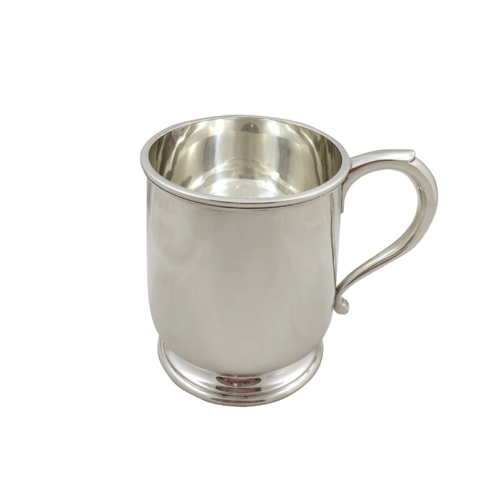 Antique Sterling Silver Pint Tankard / Mug 1926 View V