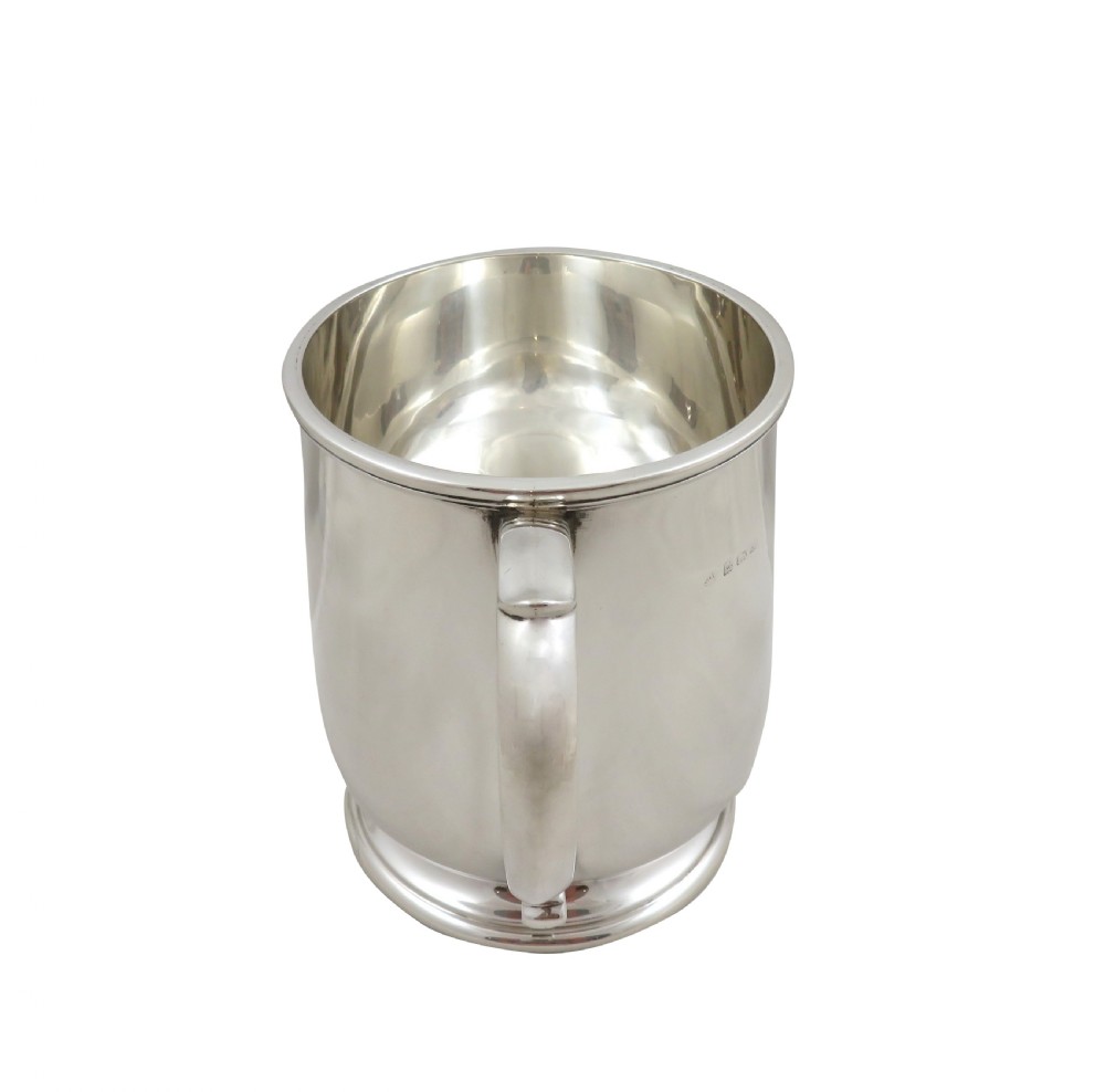 Antique Sterling Silver Pint Tankard / Mug 1926 View VI