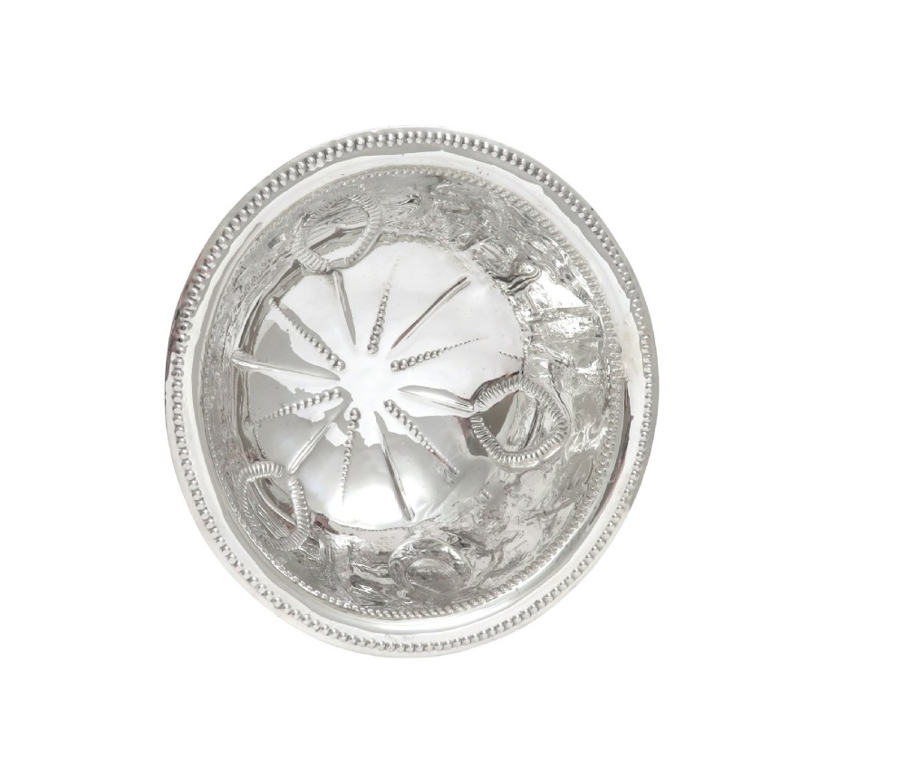 Antique Irish Sterling Silver Bowl with Scenes - Dublin 1914 View VI