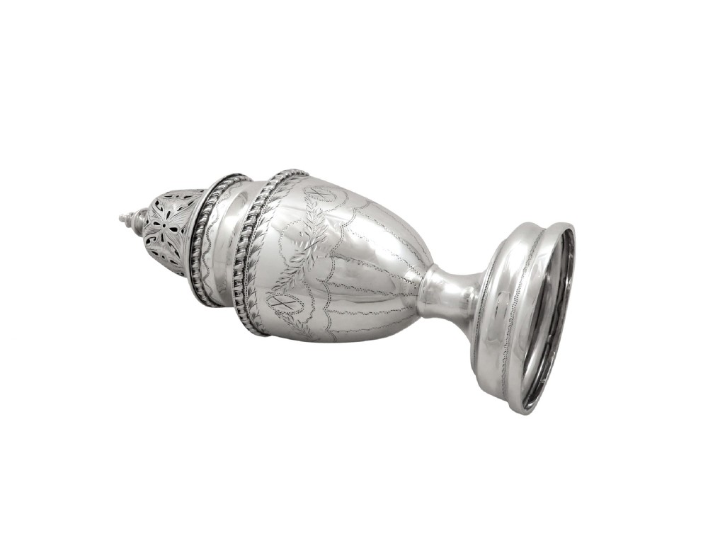 Antique Edwardian Sterling Silver Sugar Shaker / Caster 1901 View VI
