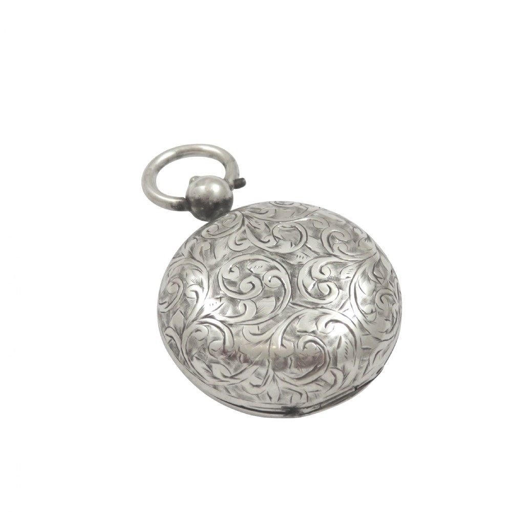 Antique Edwardian Sterling Silver Sovereign Case 1902 View IV