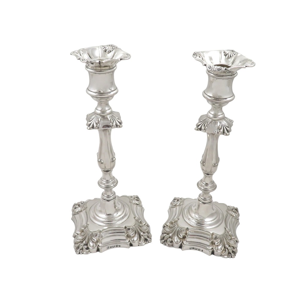 Pair of Antique Victorian Silver Plated 10