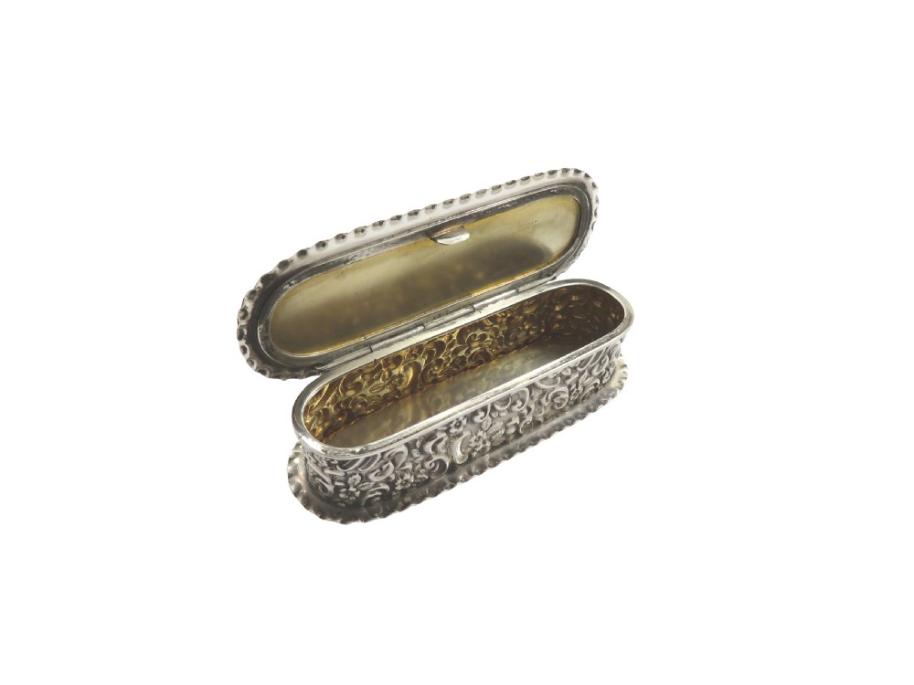 Antique Edwardian Sterling Silver Pin Cushion/Trinket Box 1905 View VIII