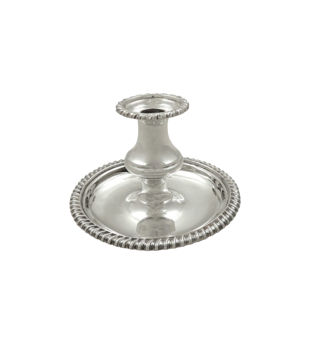 Antique Edwardian Sterling Silver Chamberstick 1901 View IV