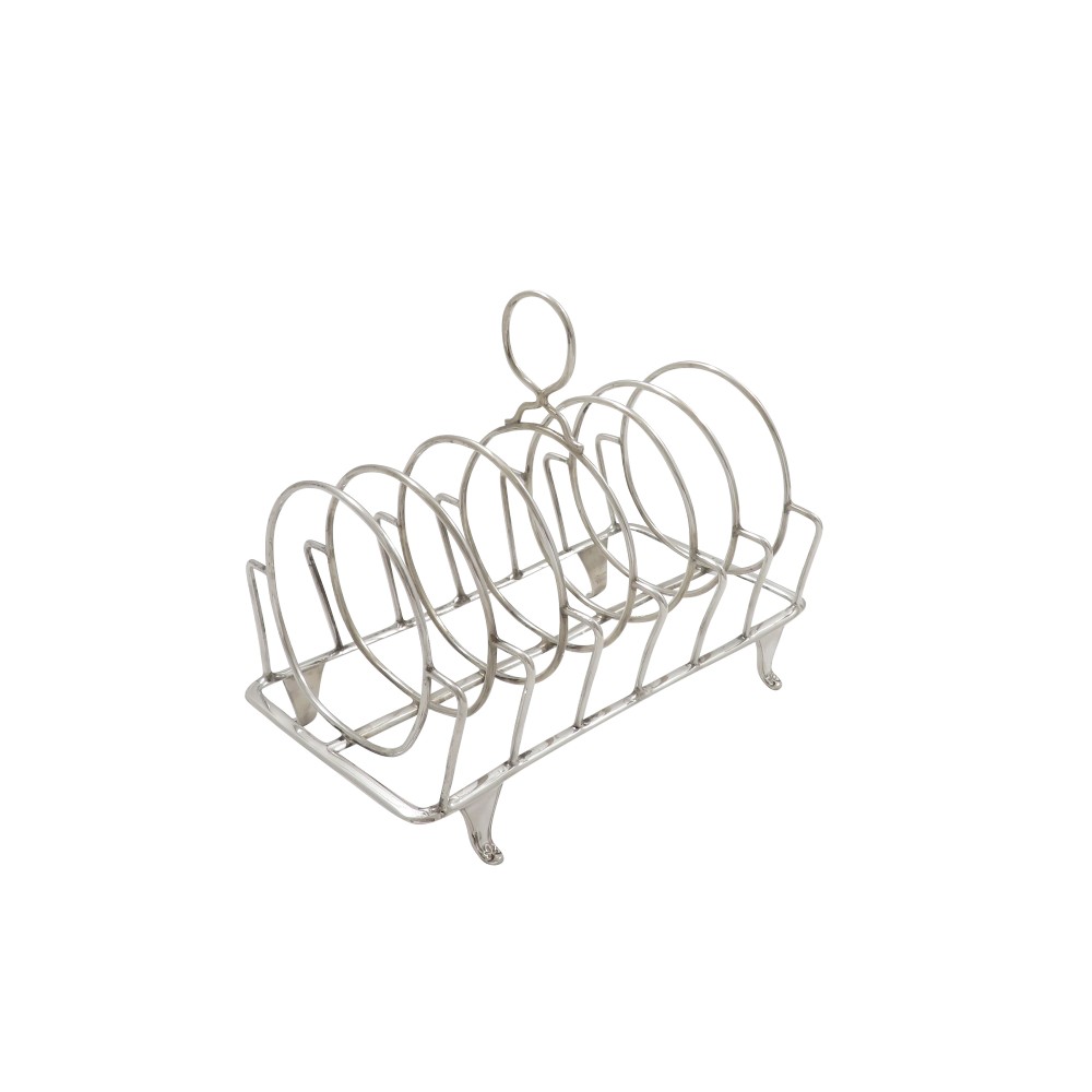 Antique Georgian Sterling Silver Toast Rack 1804