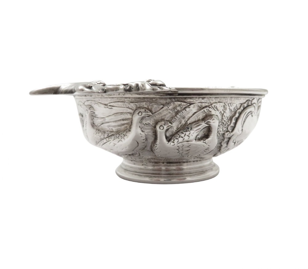 Antique William IV Scottish Sterling Silver Quaich 1831 - Fox & Grouse View IV