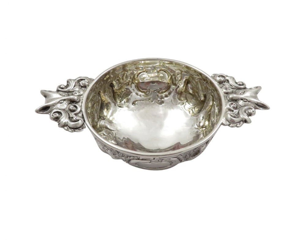 Antique William IV Scottish Sterling Silver Quaich 1831 - Fox & Grouse View VI