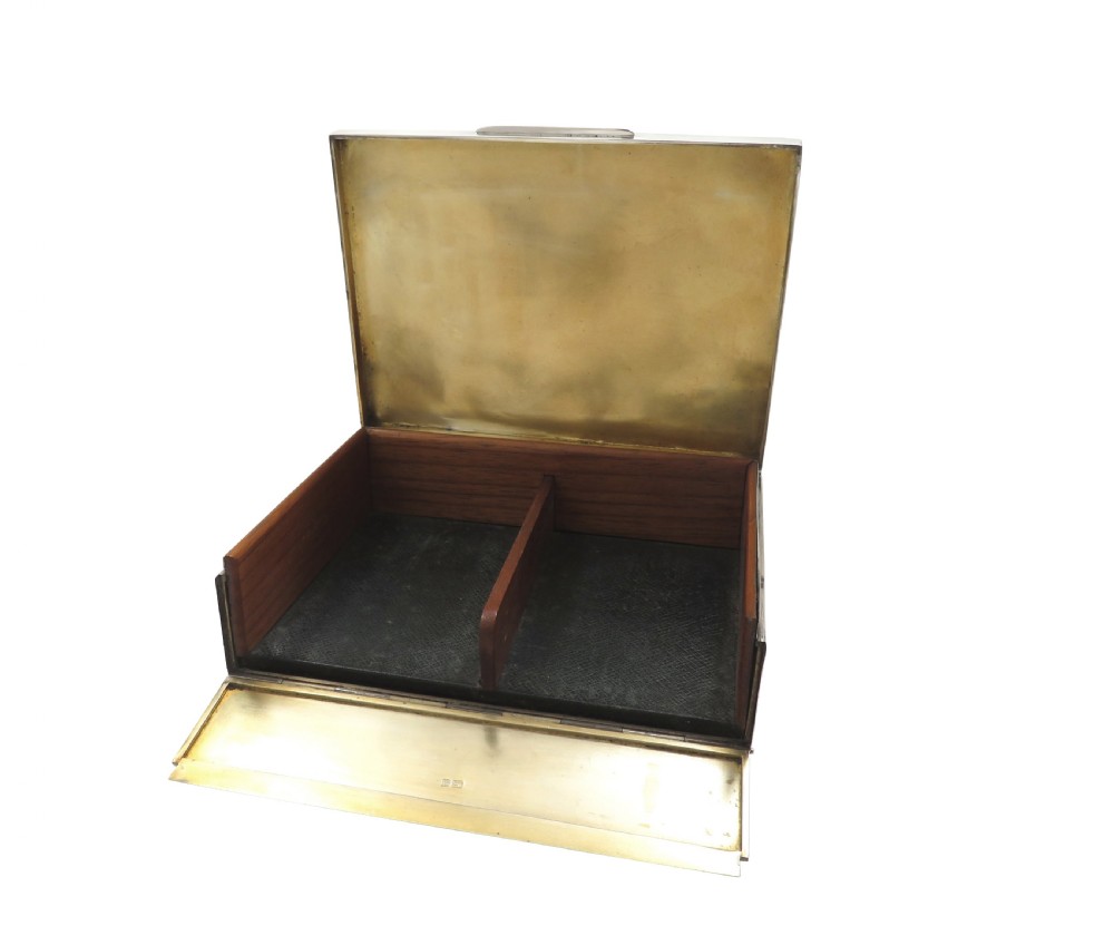 Antique George V Sterling Silver 'Bridge' Card Box 1915 View V