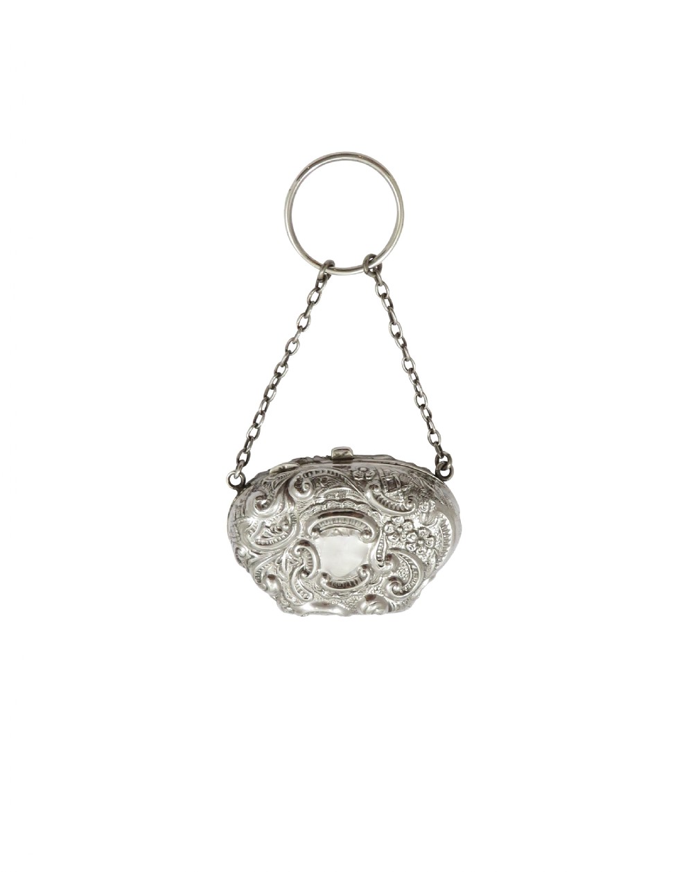 Antique Edwardian Sterling Silver Purse 1902 View VIII