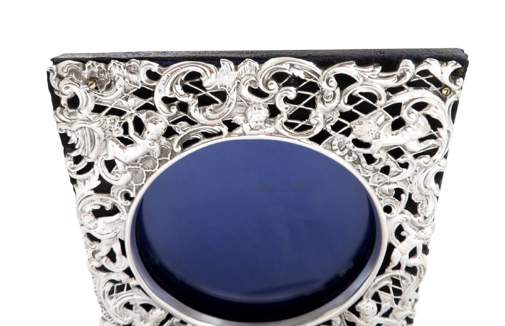 Antique Edwardian Sterling Silver Photo Frame 1902 View VI