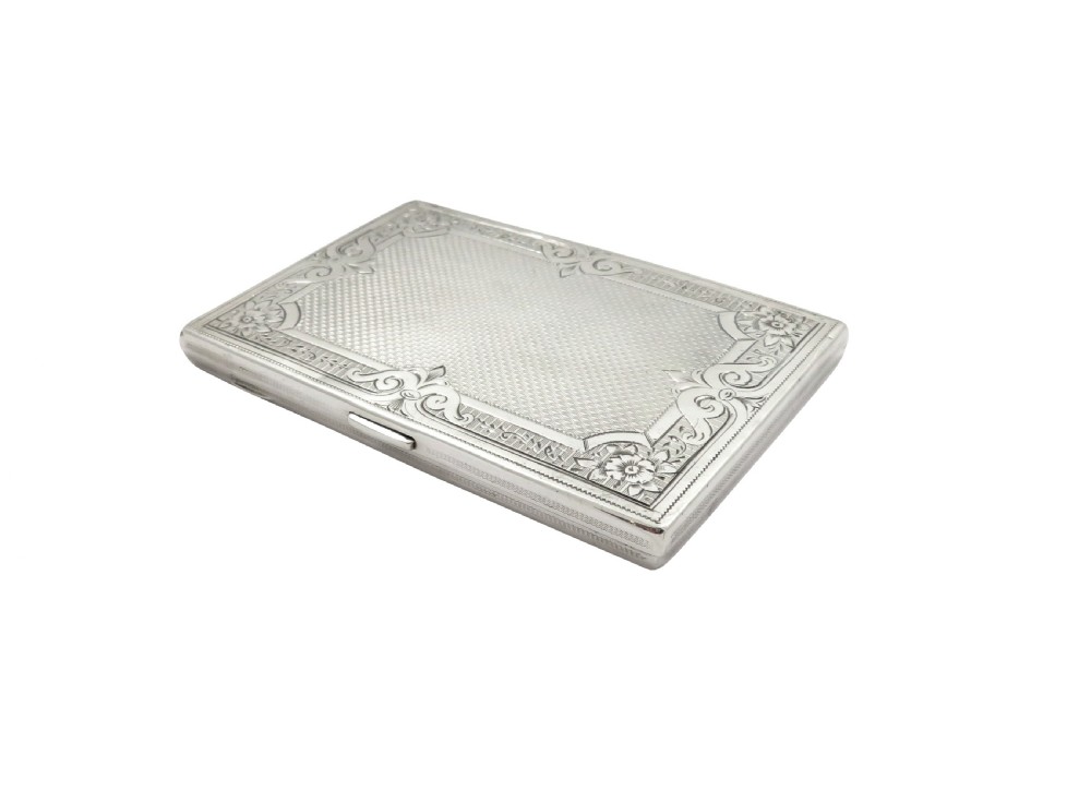 Antique Victorian Sterling Silver Aide Memoire / Card Case 1870 View IV