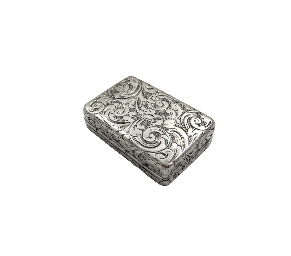 Antique Victorian Sterling Silver Vinaigrette 1845 View VIII
