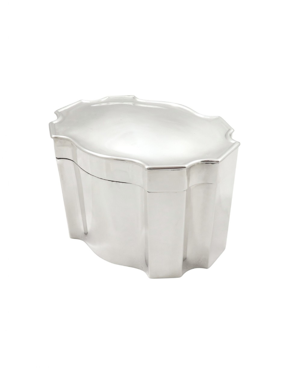 Antique George V Sterling Silver Biscuit Box 1925  - Mappin & Webb View VII