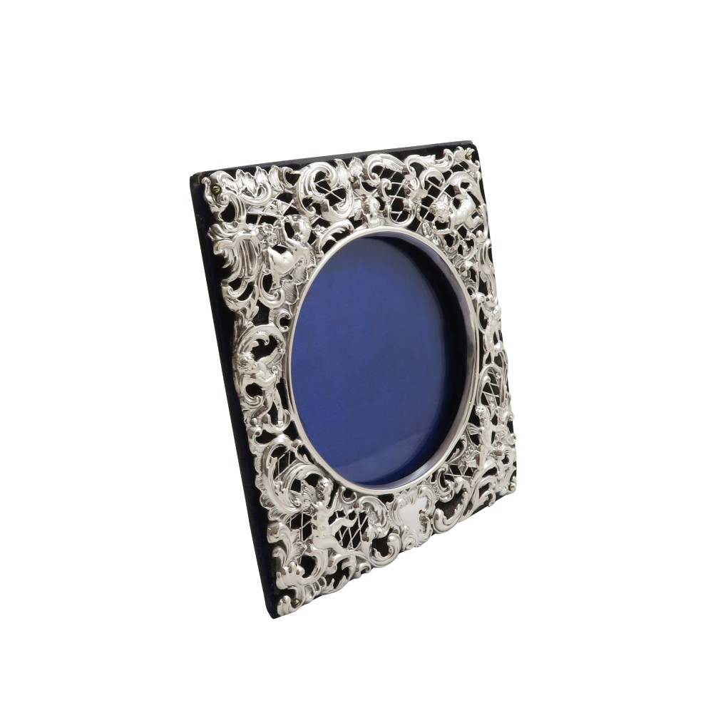 Antique Edwardian Sterling Silver Photo Frame 1902