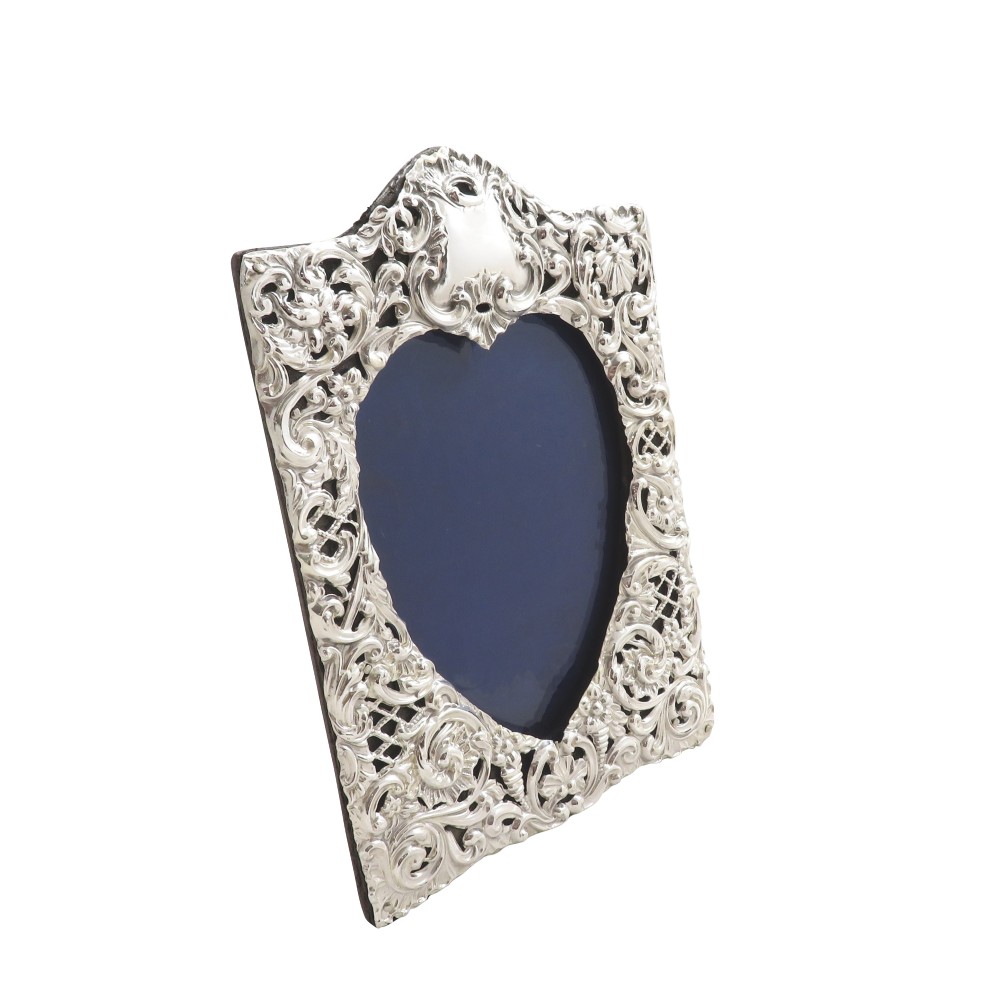 Antique Victorian Sterling Silver Photo Frame 1899