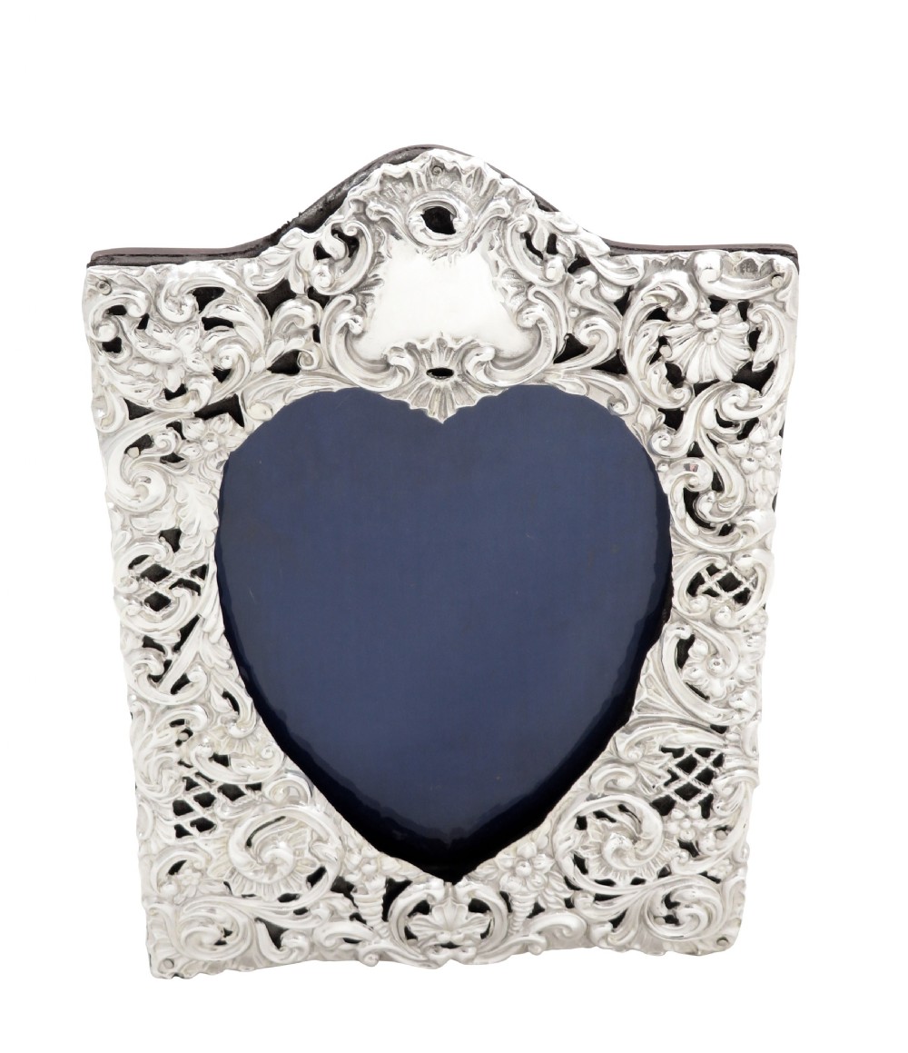 Antique Victorian Sterling Silver Photo Frame 1899 View IV