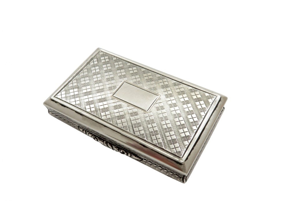 Antique Victorian Sterling Silver 'Windsor Castle' Snuff Box 1838 View XI