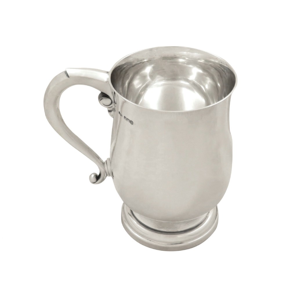 Antique Sterling Silver Pint Tankard / Mug View IV
