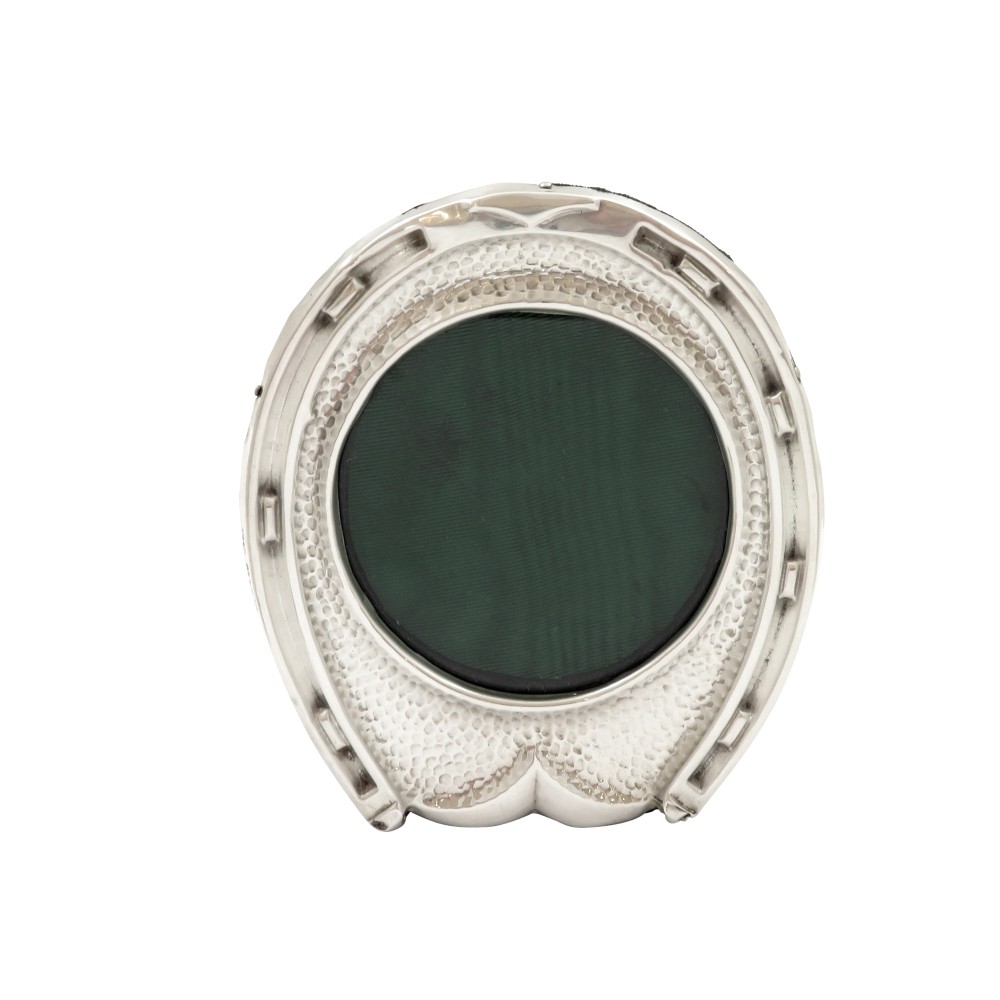 Antique Edwardian Sterling Silver 'Horseshoe' Photo Frame 1906