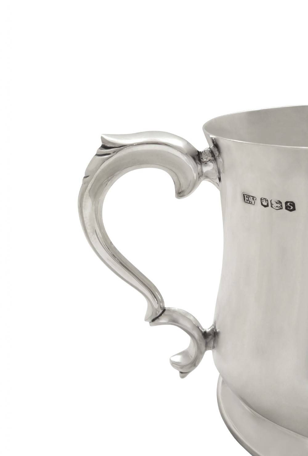Antique Sterling Silver Pint Tankard / Mug View VI