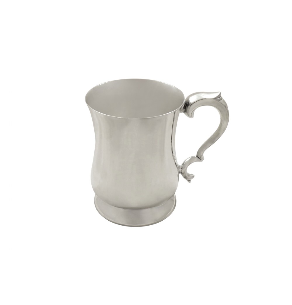 Antique Sterling Silver Pint Tankard / Mug View VIII