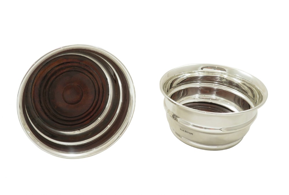 Pair of Vintage Sterling Silver Wine / Champagne Coasters View III
