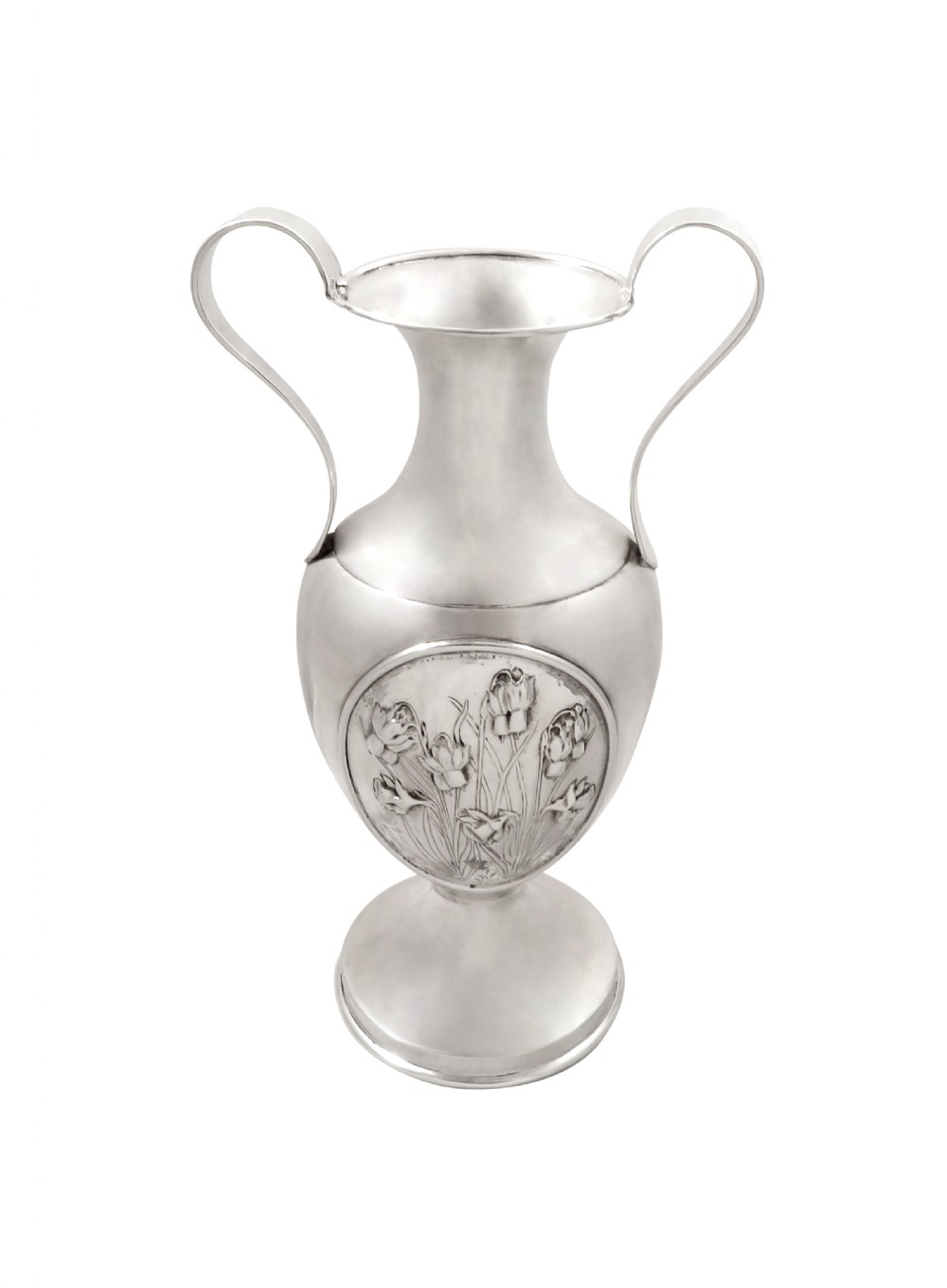 Antique Sterling Silver 'Daffodils' Vase / Urn 1912 View VIII