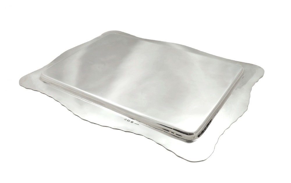 Antique George V Sterling Silver Dressing Tray 1930 View IV