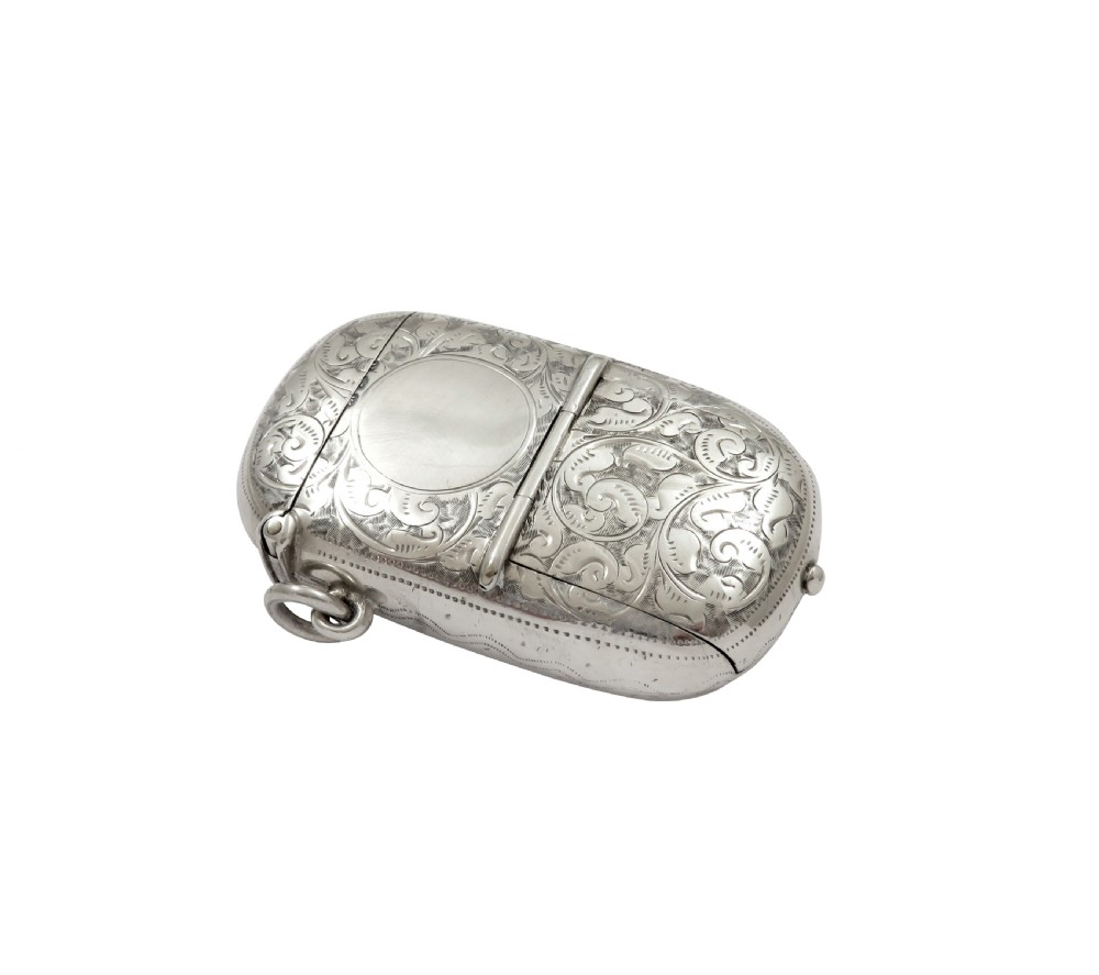 Antique Victorian Silver Combination Vesta, Sovereign, Stamp Case, Toothpick and Pencil Holder 1896 View IV