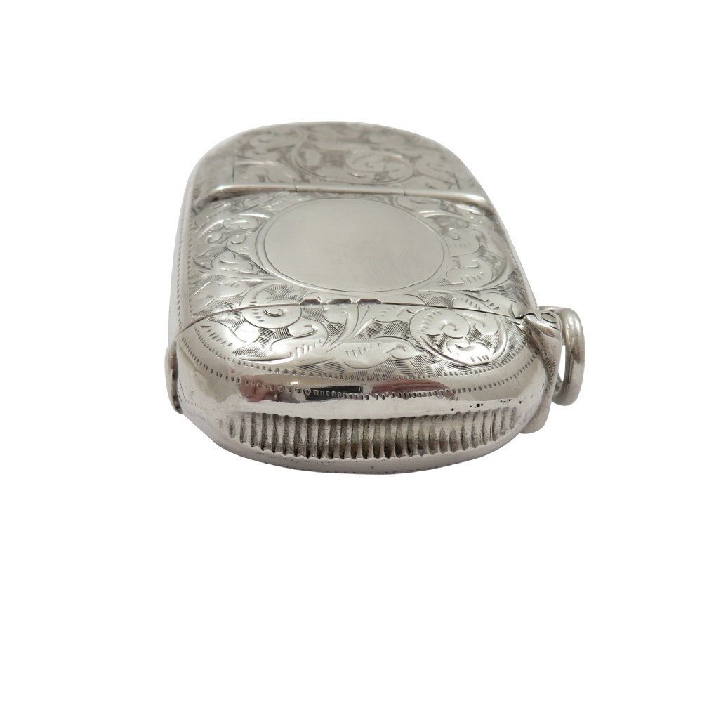 Antique Victorian Silver Combination Vesta, Sovereign, Stamp Case, Toothpick and Pencil Holder 1896 View VIII
