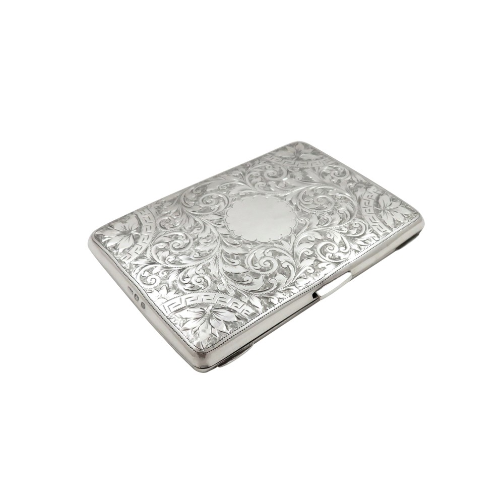 Antique Victorian Sterling Silver Card Case / Aide Memoire 1896
