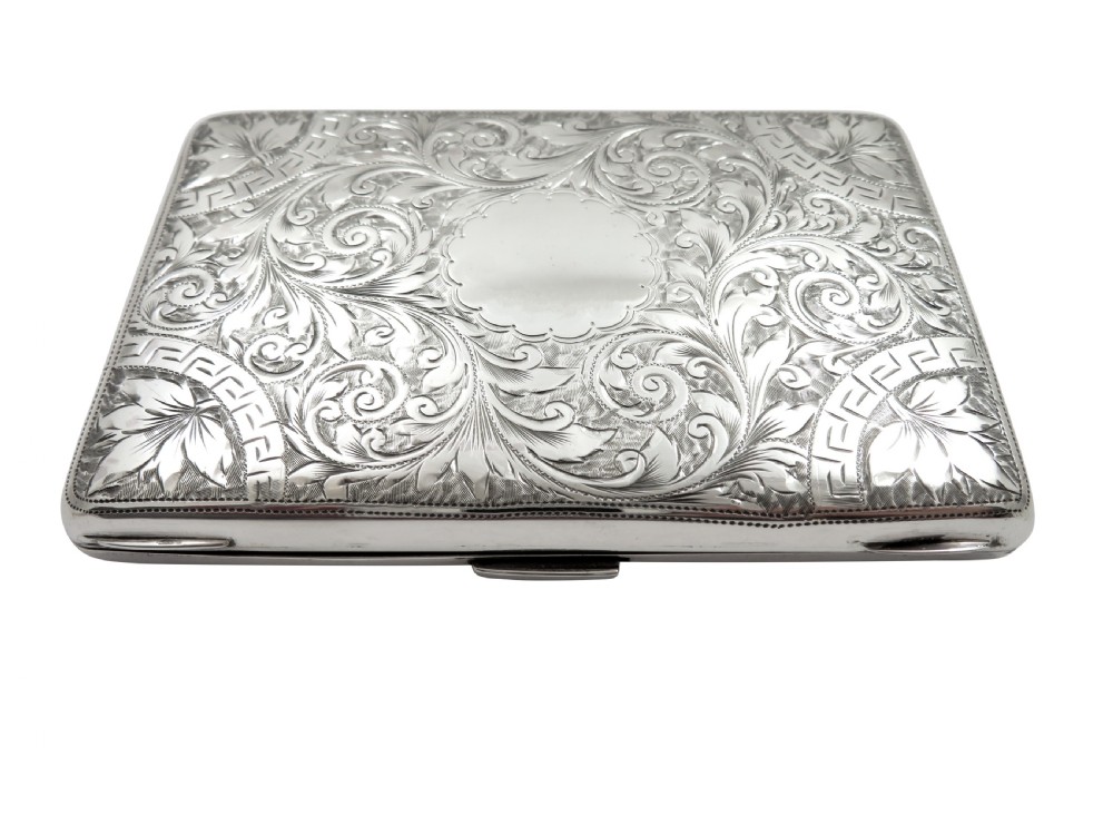 Antique Victorian Sterling Silver Card Case / Aide Memoire 1896 View IV