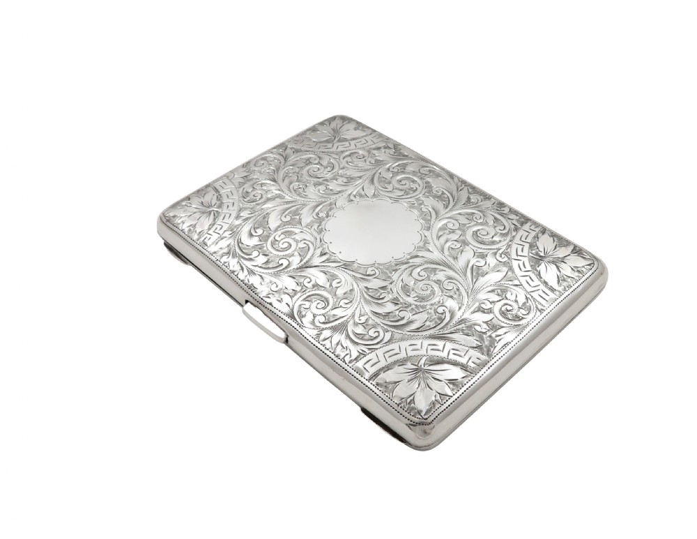 Antique Victorian Sterling Silver Card Case / Aide Memoire 1896 View IX