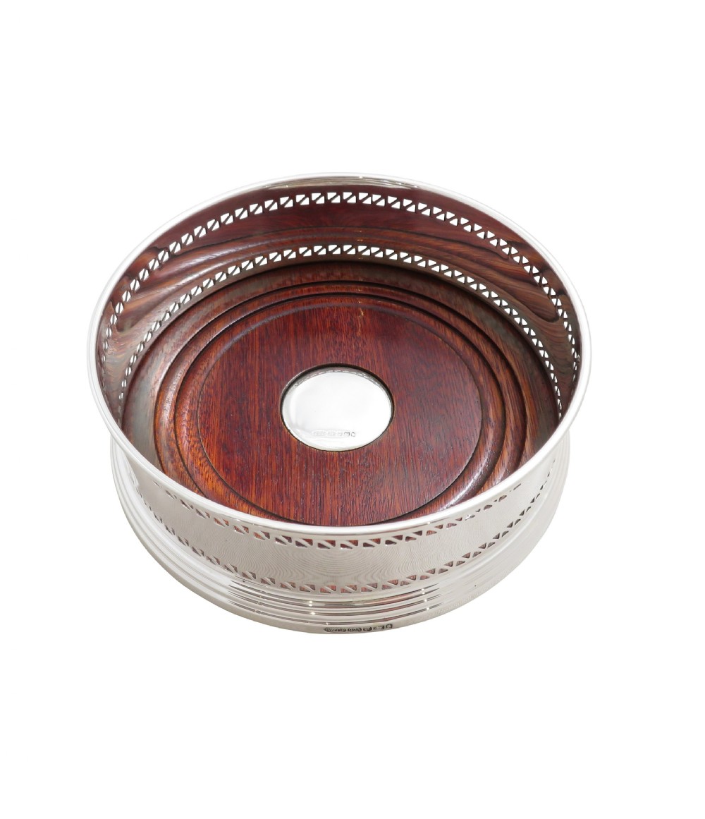 Pair of Sterling Silver Wine/Champagne Coasters View II