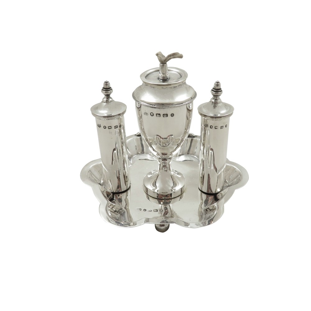 Antique Victorian Sterling Silver Table Lighter 1888